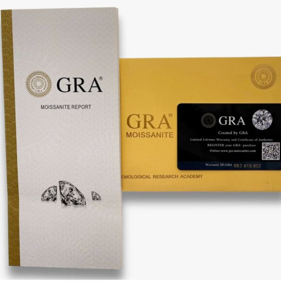 14K Solid Yellow Gold 4 Carats Moissanite Diamond Stud Earrings D-FL - Picture 4 of 5